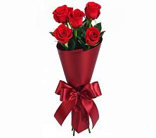 Букет 5 Красных роз Эдлесс Лав в Славянке