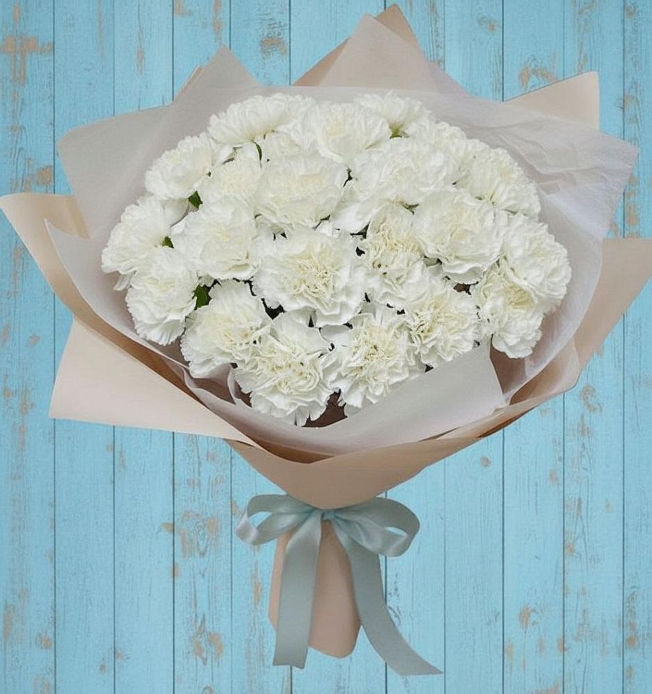 Букет цветов из: Гвоздики в Славянке