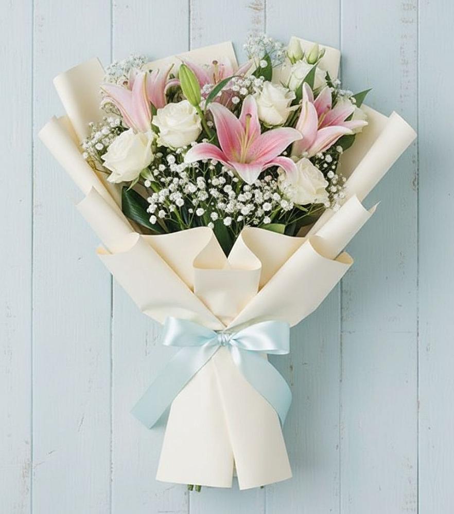 Букет цветов из: Лилии в Славянке