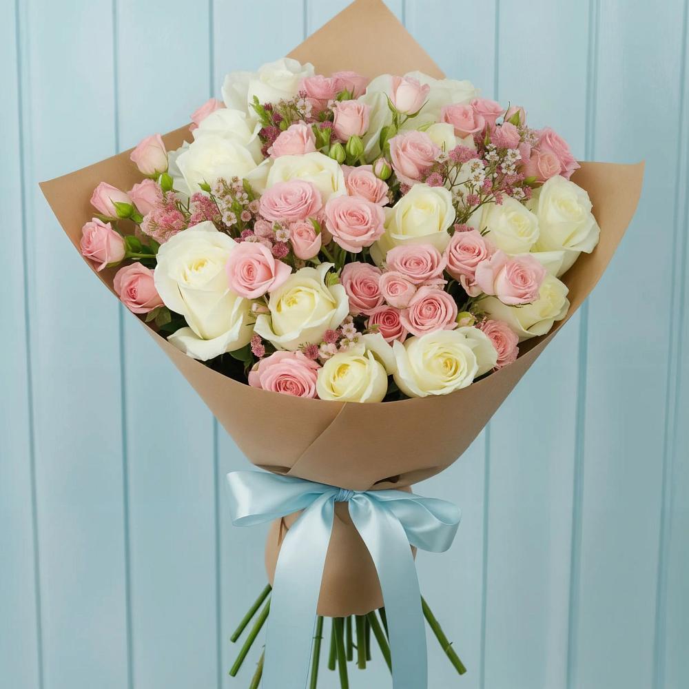 Букет цветов из: Розы в Славянке