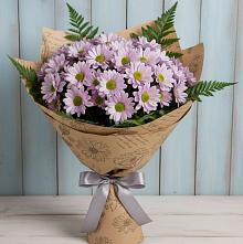 Букет цветов из:  Хризантемы #REPLACE_PRED# Славянке