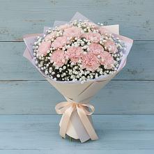 Букет цветов из:  Гвоздики в Славянке