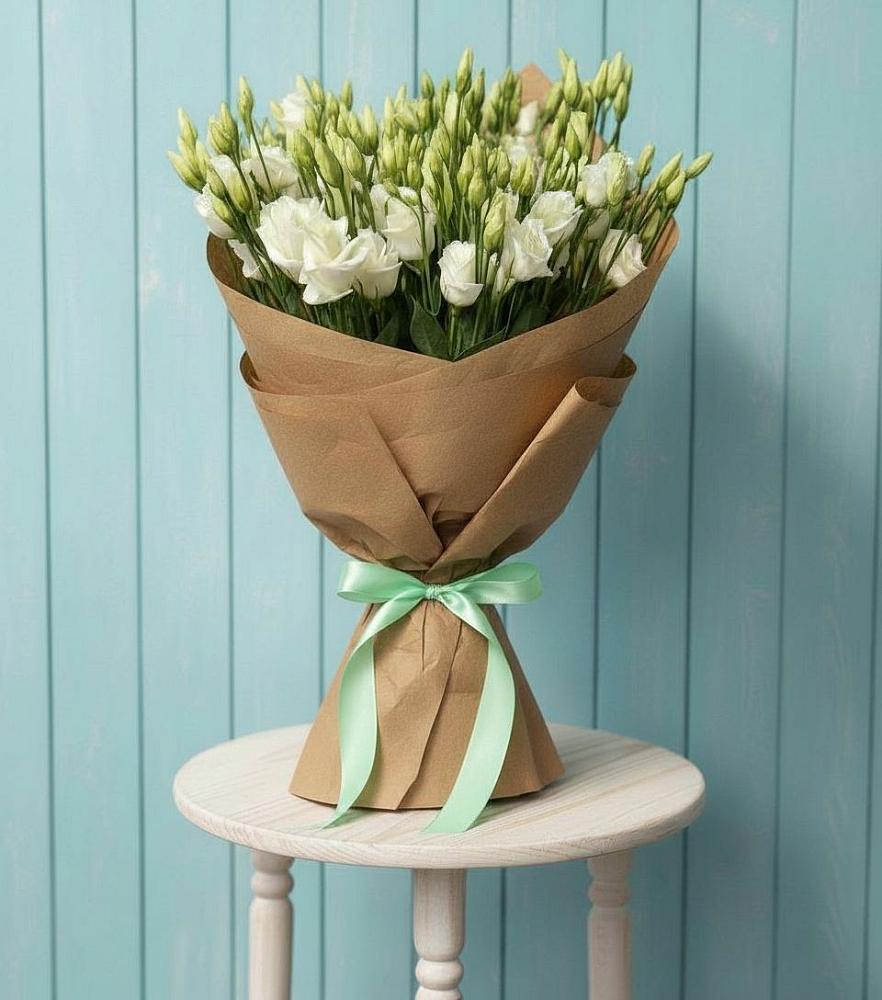 Букет цветов из: Лизиантусы в Славянке