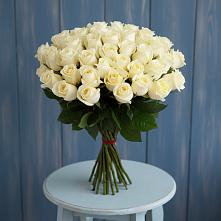 Букет 51 Белая роза Эдлесс Лав #REPLACE_PRED# Славянке
