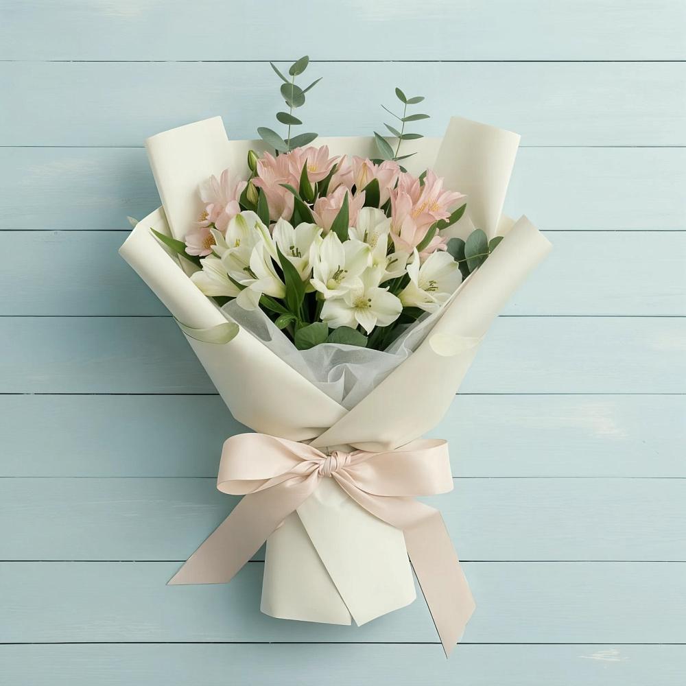 Букет цветов из: Альстромерии в Славянке