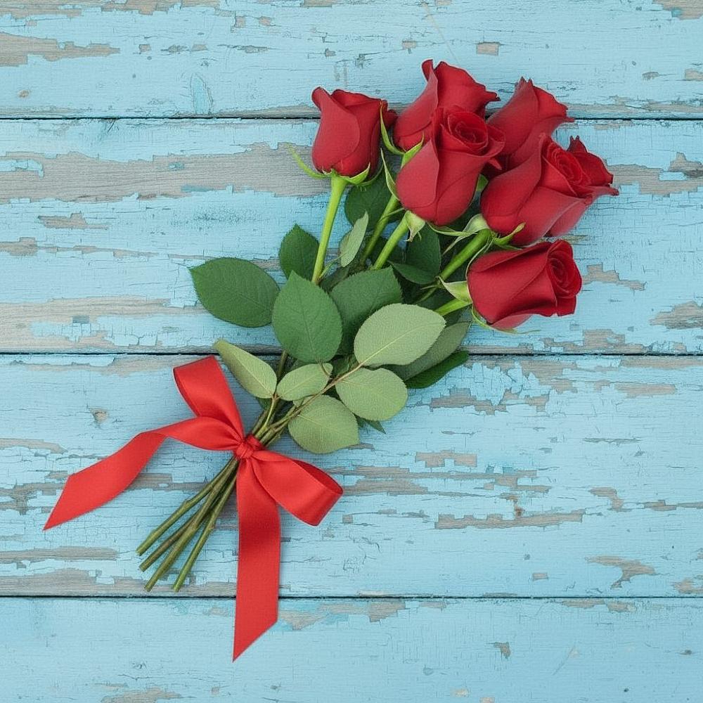 Букет Красные розы в Славянке